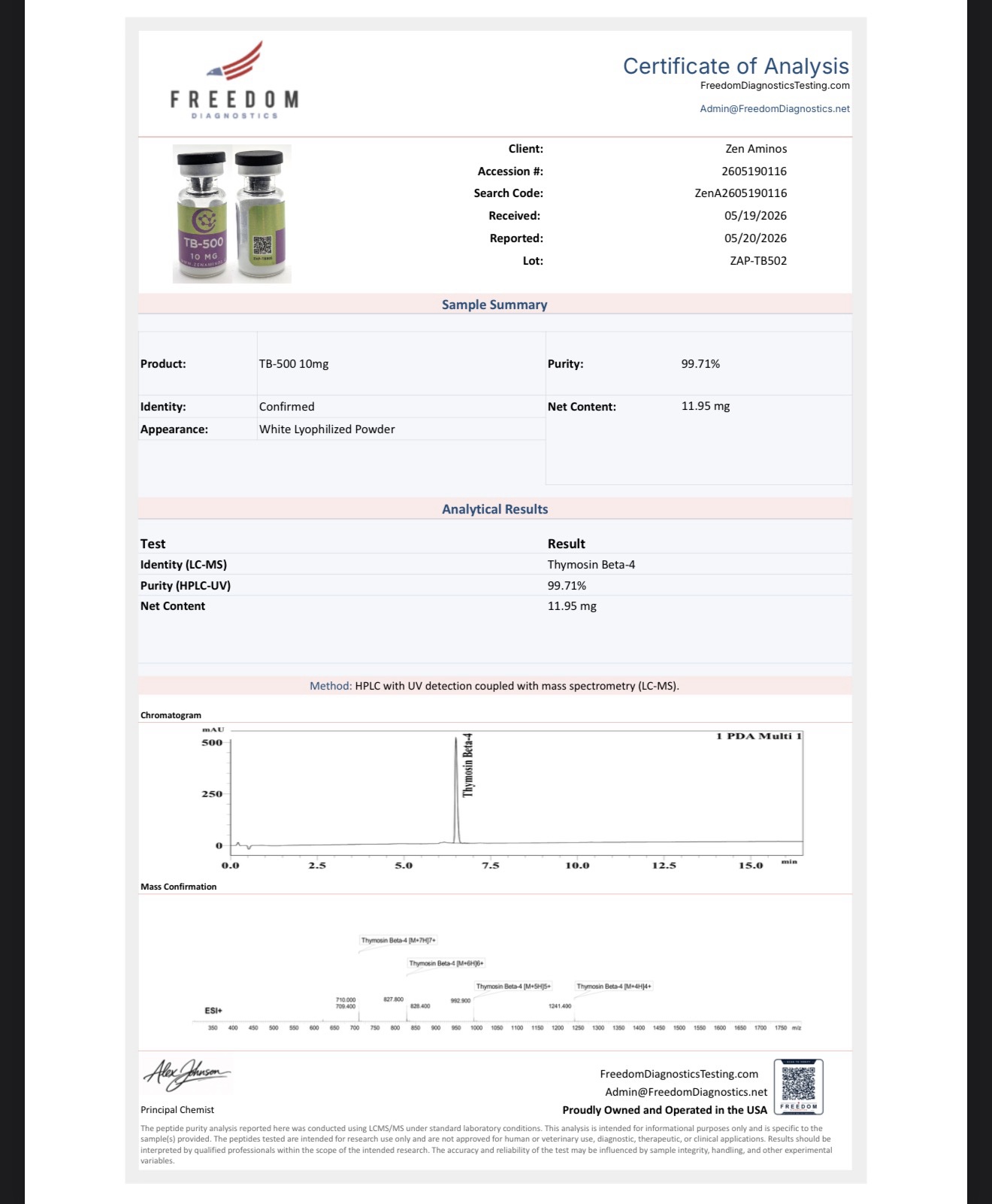 TB-500 10mg 10ct-Research Pack - Image 2