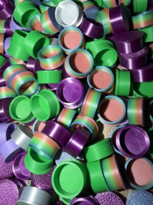 ZEN 10ml  VIAL CAPS ASSORTED 10pk