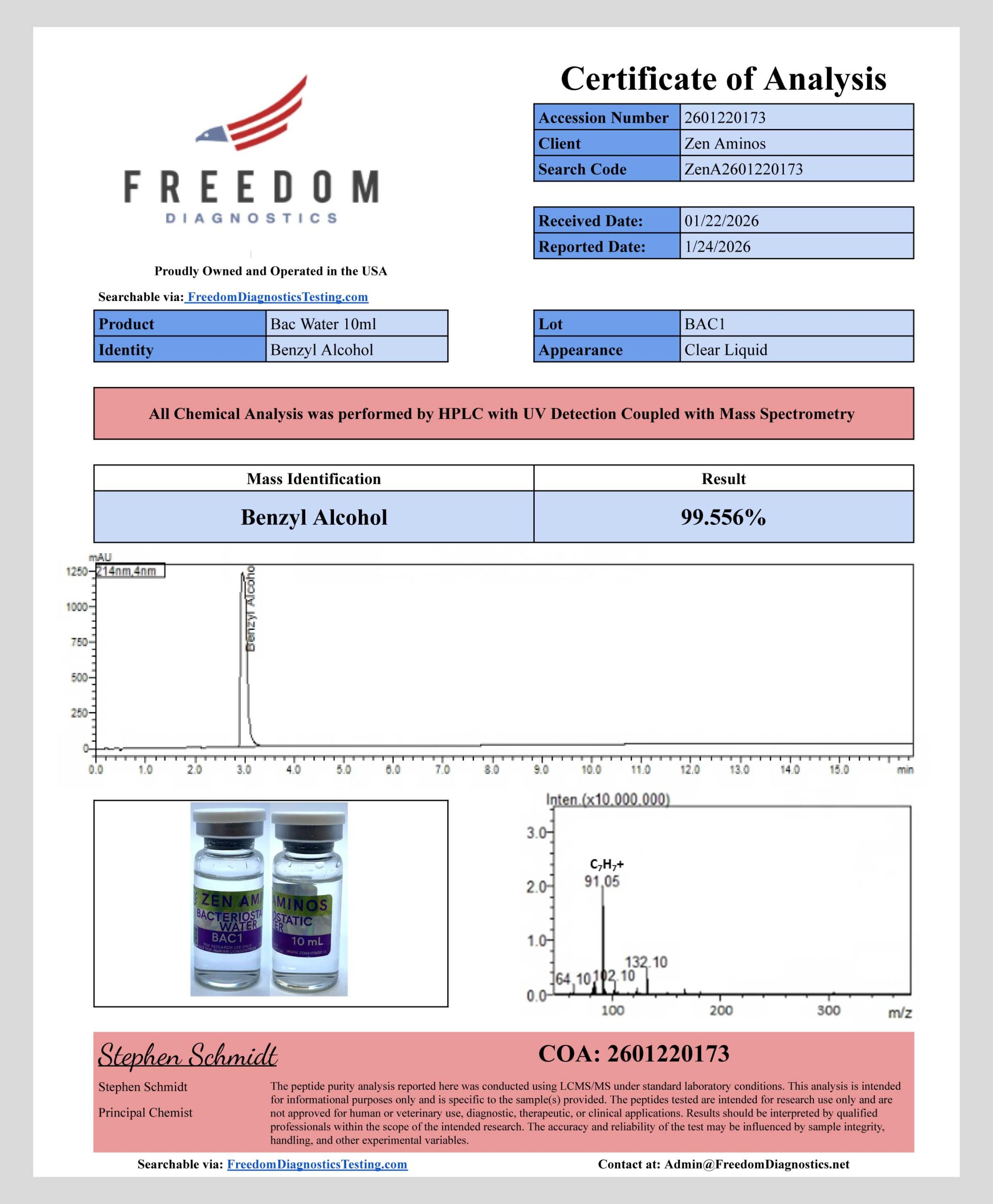 BAC WATER 10ml - Image 2