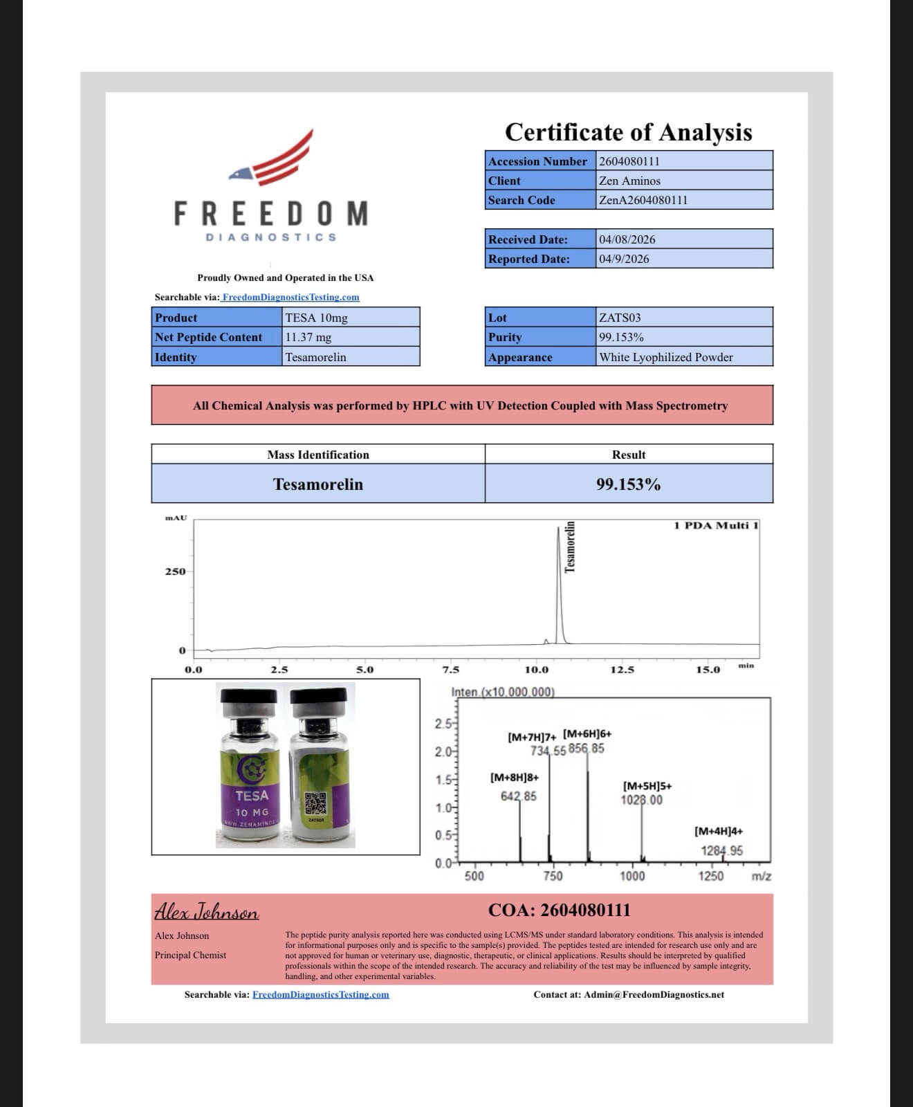 TESA 10mg 10ct Research Pack - Image 2